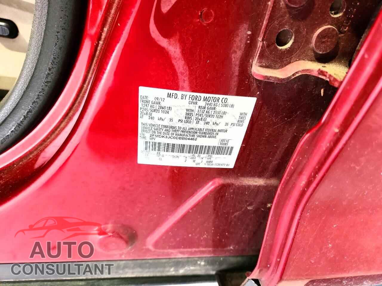 FORD EDGE 2013 - 2FMDK3JC0DBB04462