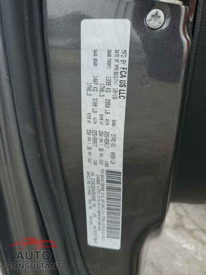 DODGE CARAVAN 2017 - 2C4RDGBG4HR602089