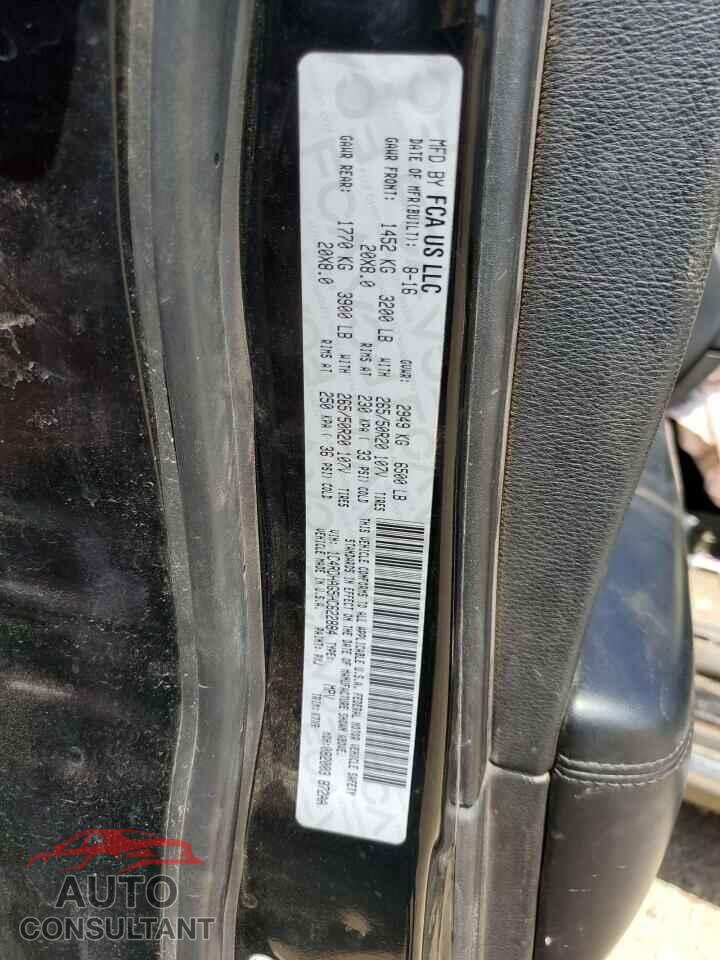 DODGE DURANGO 2017 - 1C4RDHAG5HC622884