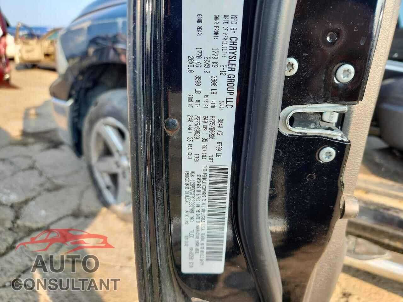 DODGE RAM 1500 2012 - 1C6RD7GT8CS229708