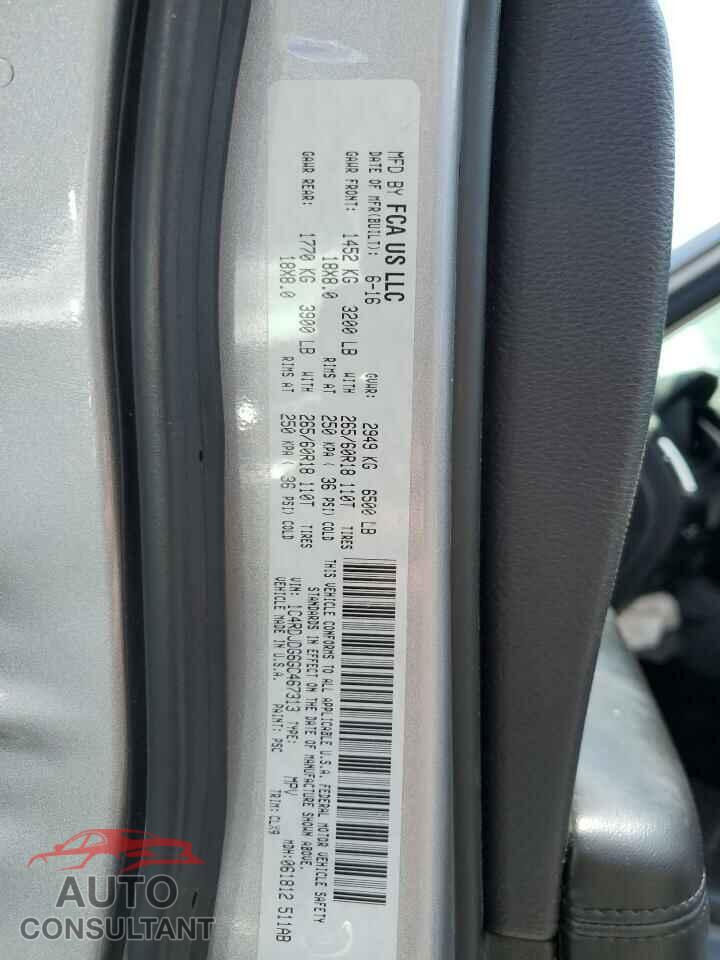 DODGE DURANGO 2016 - 1C4RDJDG6GC467313