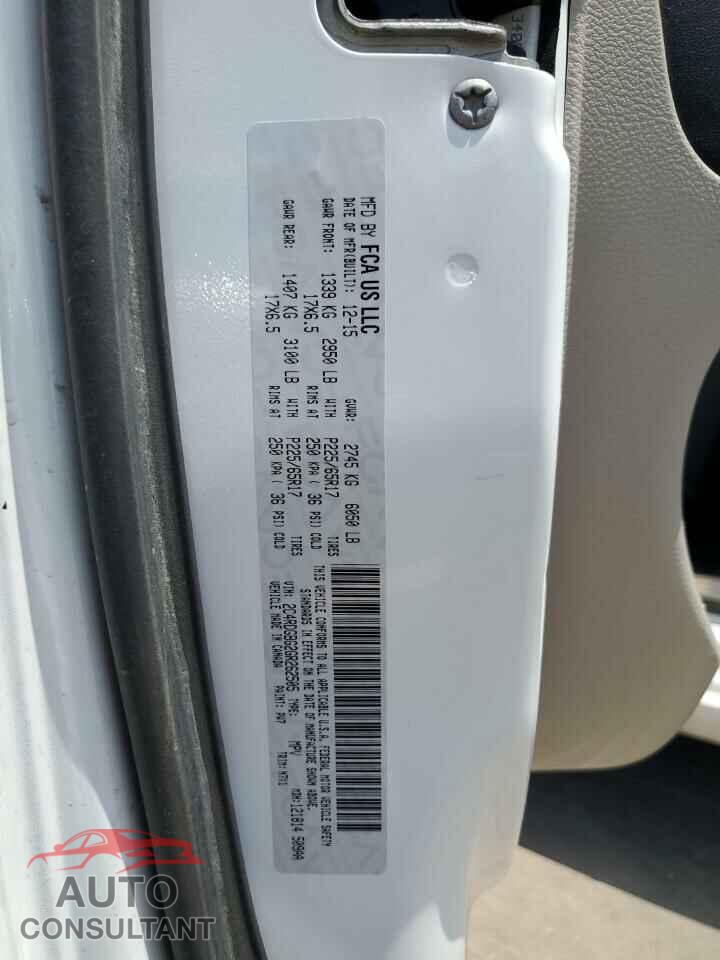 DODGE CARAVAN 2016 - 2C4RDGBG2GR262505