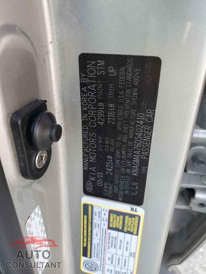 KIA OPTIMA 2013 - KNAGM4A76D5402410