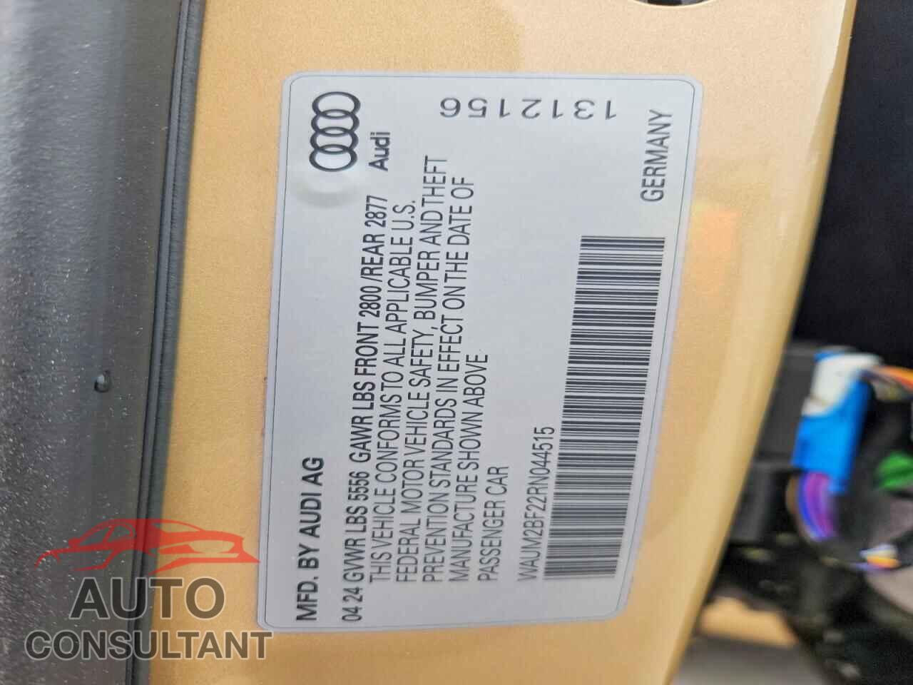 AUDI A6 2024 - WAUM2BF22RN044515