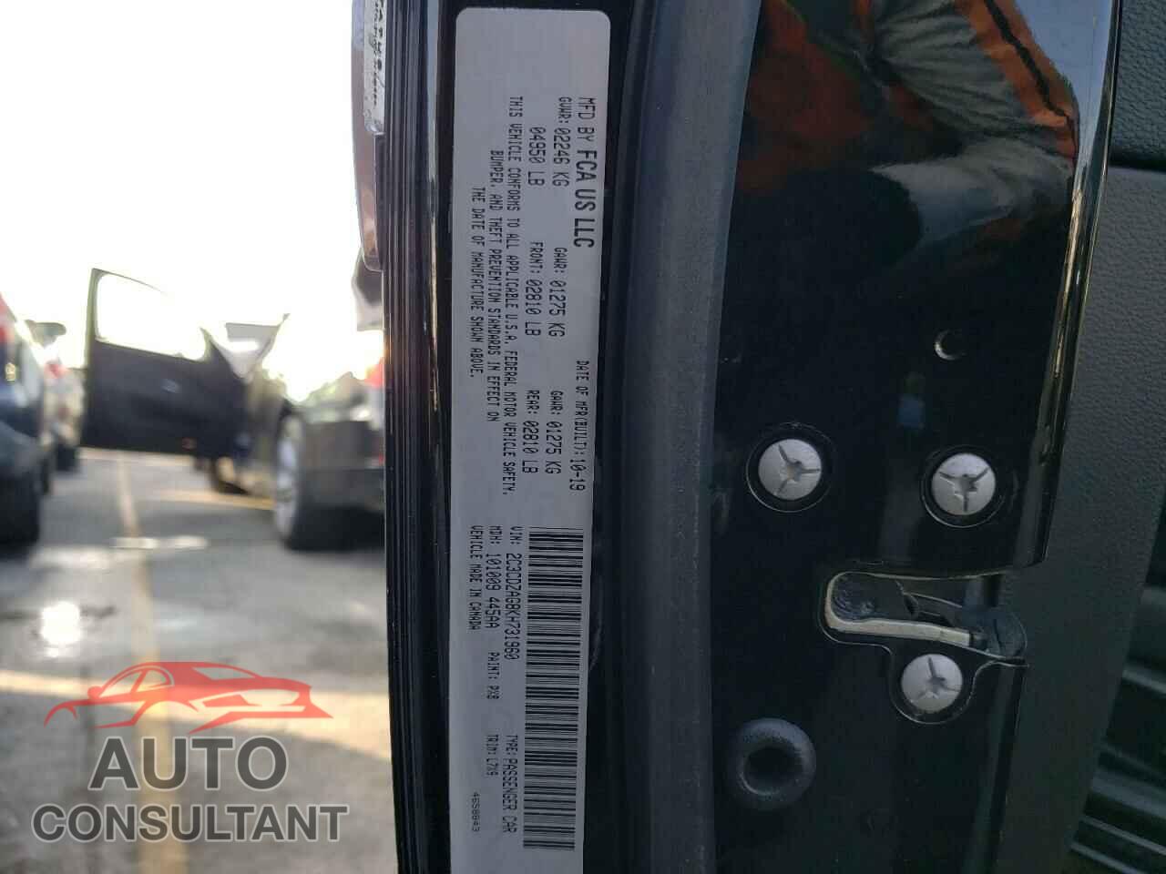 DODGE CHALLENGER 2019 - 2C3CDZAG8KH731960