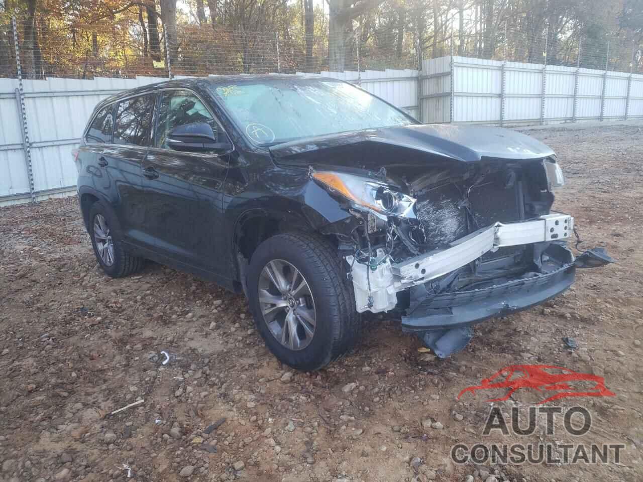 TOYOTA HIGHLANDER 2016 - 5TDZKRFH1GS132548