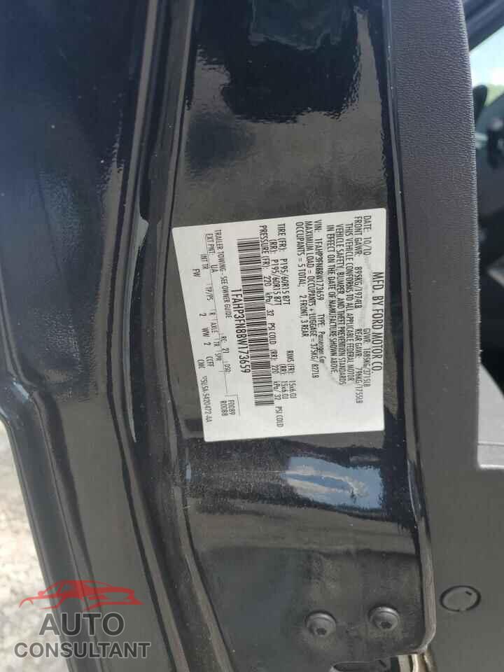 FORD FOCUS 2011 - 1FAHP3FN8BW173659