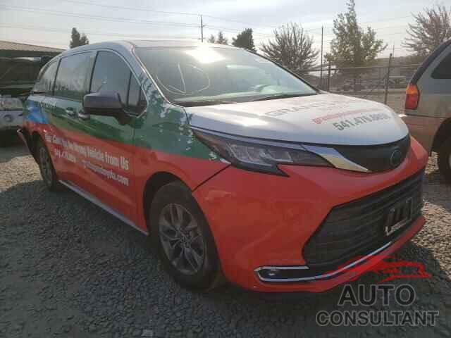 TOYOTA SIENNA 2021 - 5TDYRKEC8MS006557