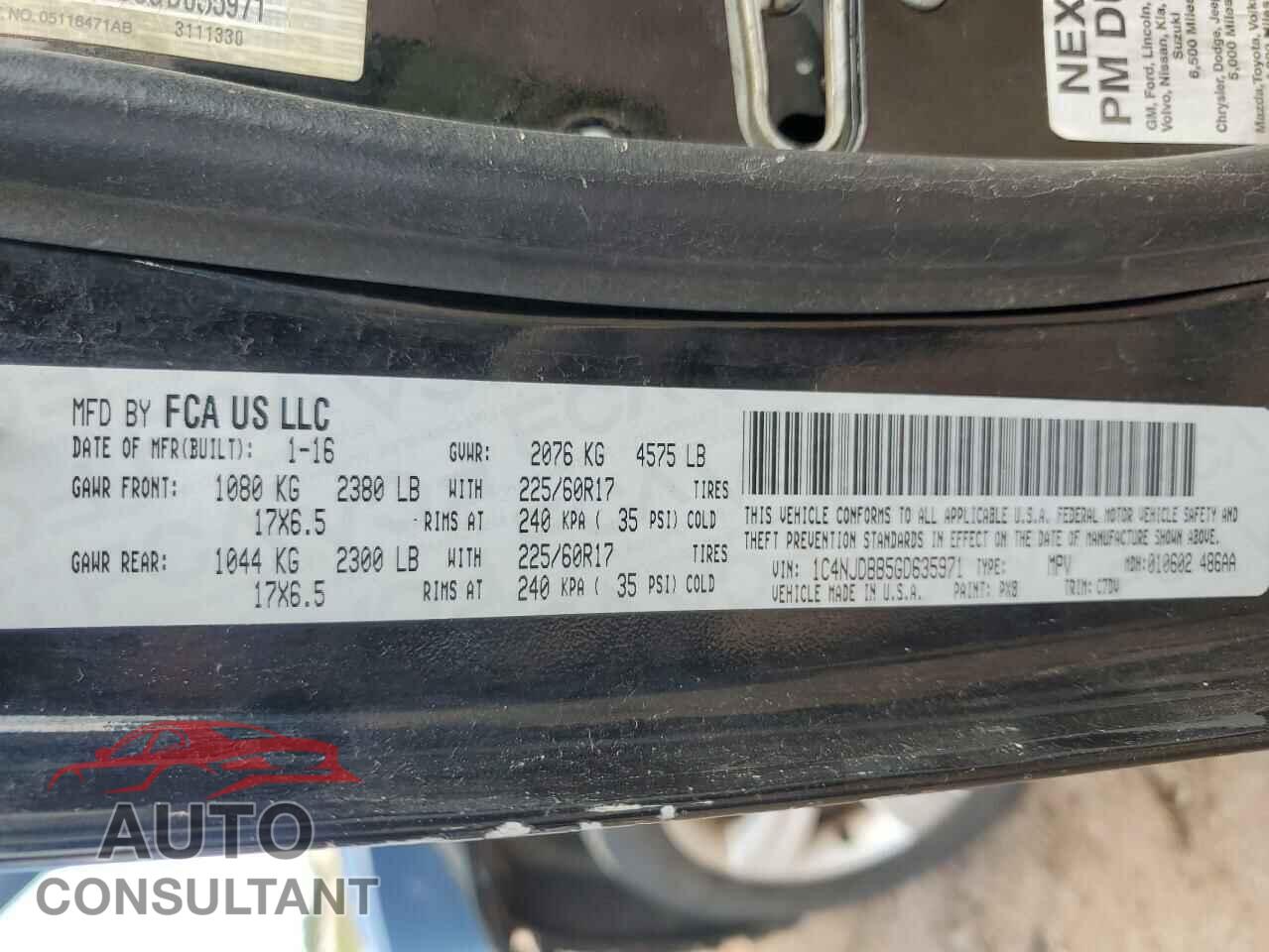JEEP COMPASS 2016 - 1C4NJDBB5GD635971