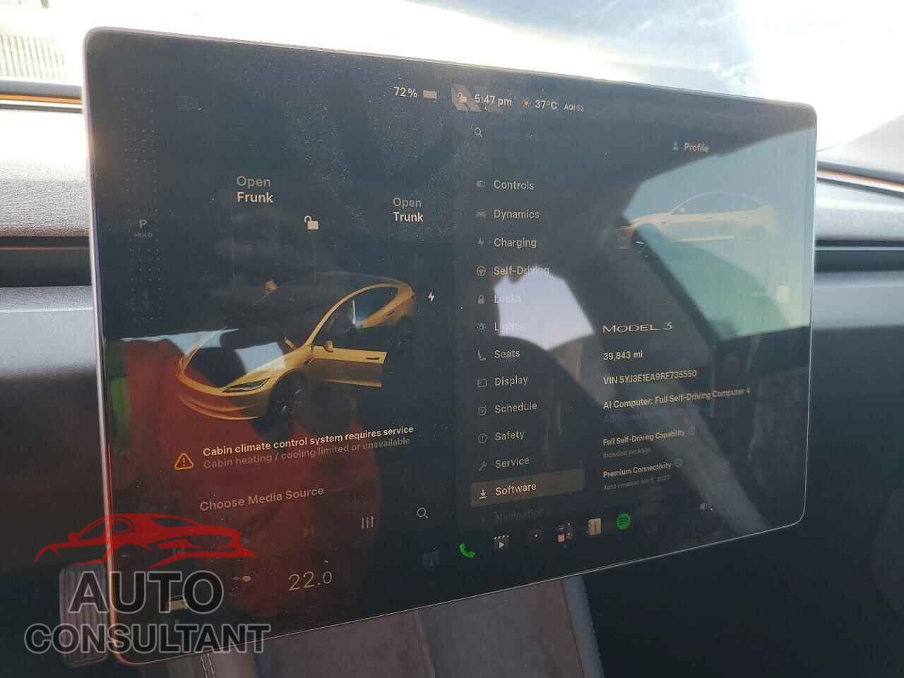 TESLA MODEL 3 2024 - 5YJ3E1EA9RF735550