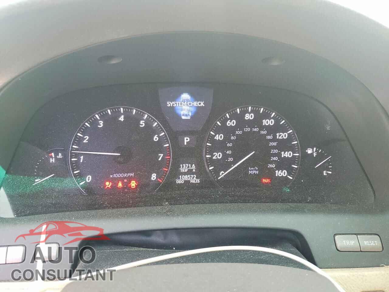 LEXUS LS460 2012 - JTHCL5EF0C5013383