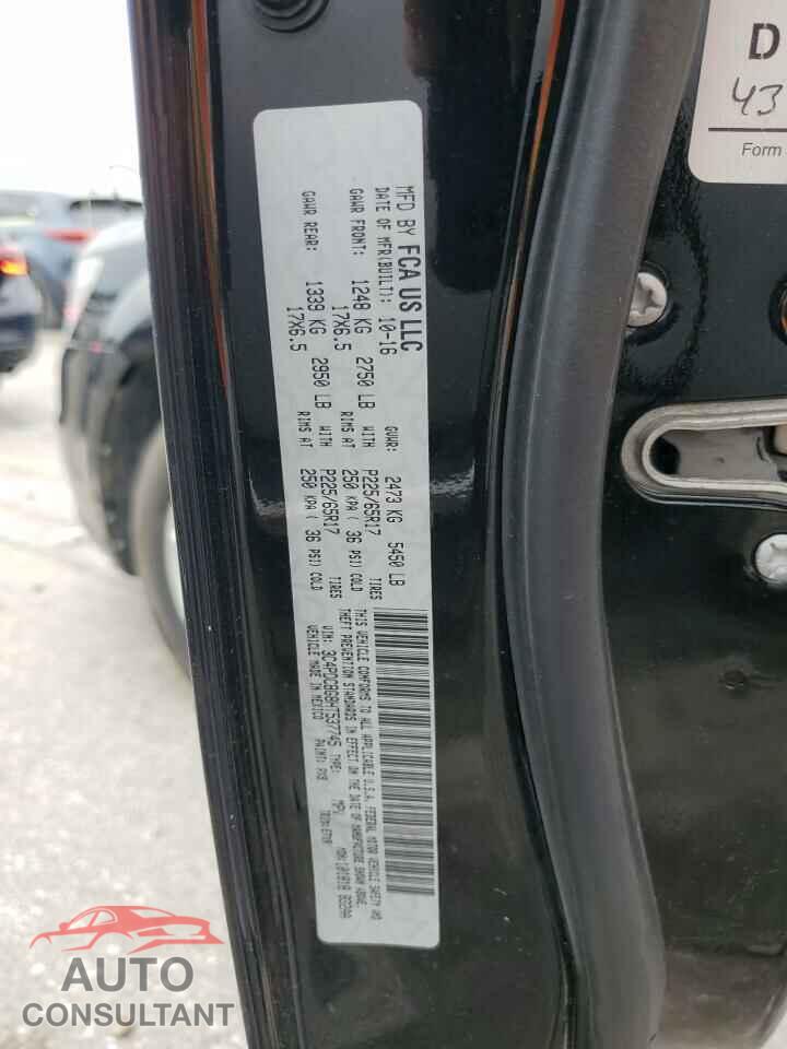 DODGE JOURNEY 2017 - 3C4PDCBG8HT537745