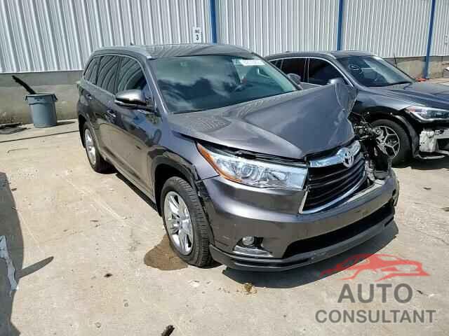 TOYOTA HIGHLANDER 2015 - 5TDDKRFH8FS153776
