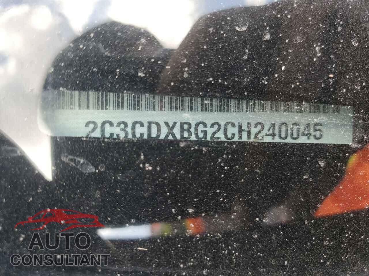 DODGE CHARGER 2012 - 2C3CDXBG2CH240045