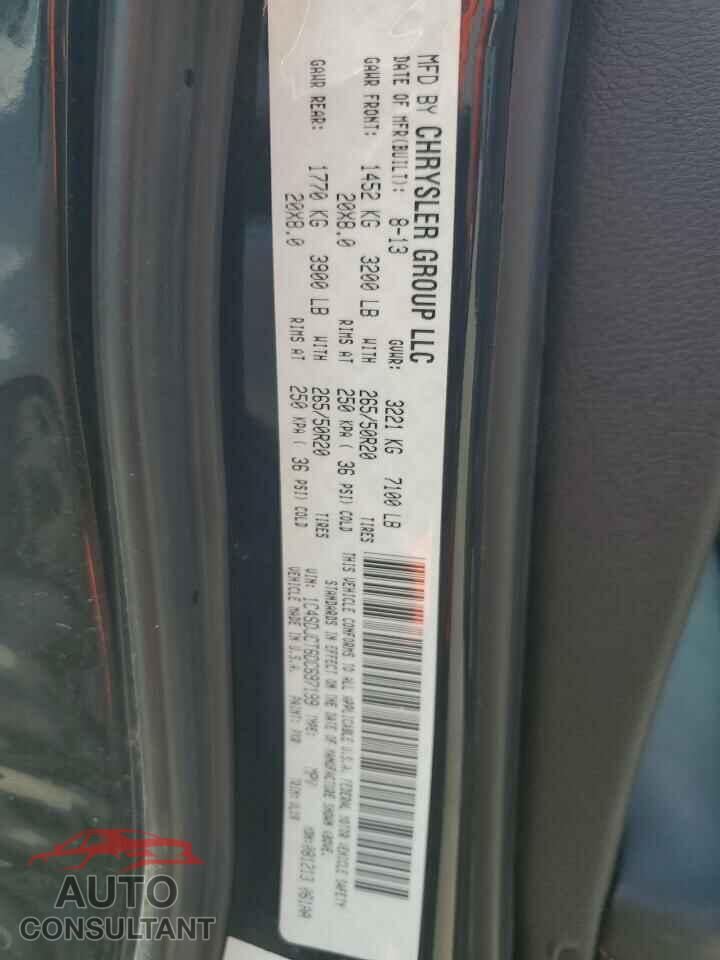 DODGE DURANGO 2013 - 1C4SDJCT6DC697199