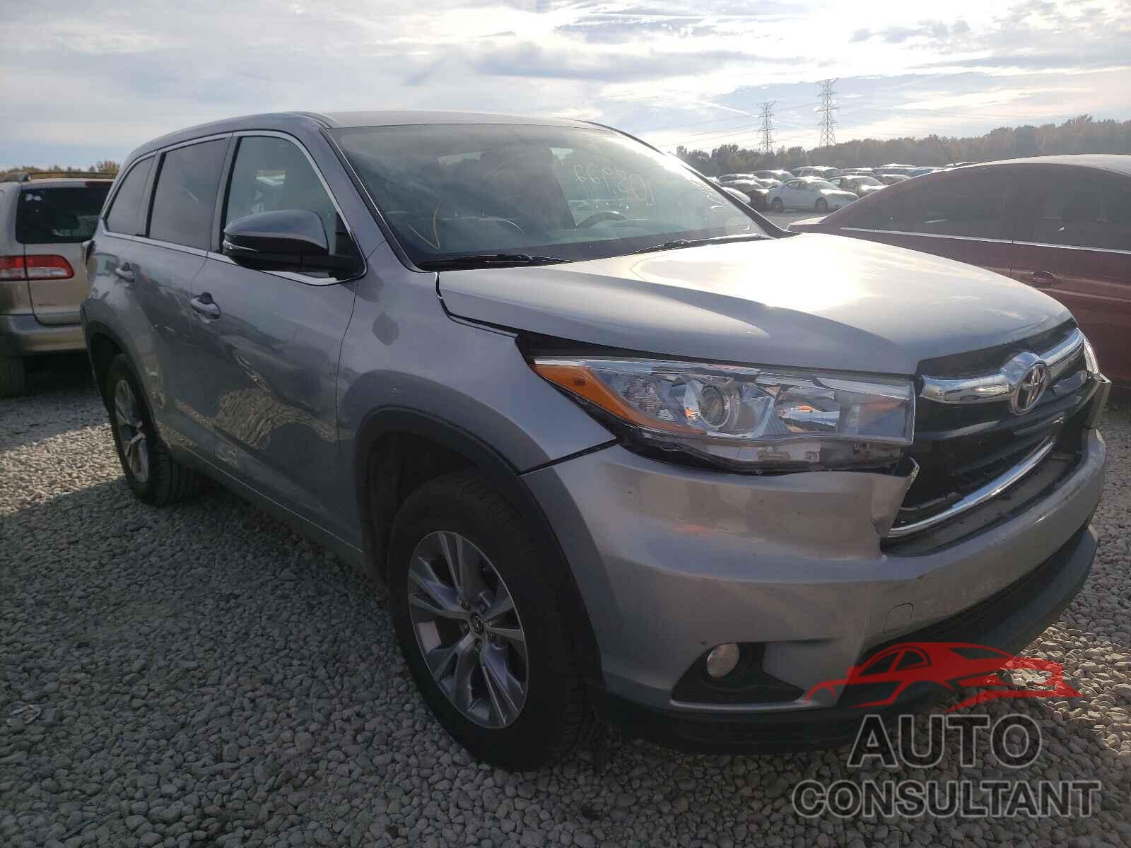 TOYOTA HIGHLANDER 2016 - 5TDZKRFH6GS126888