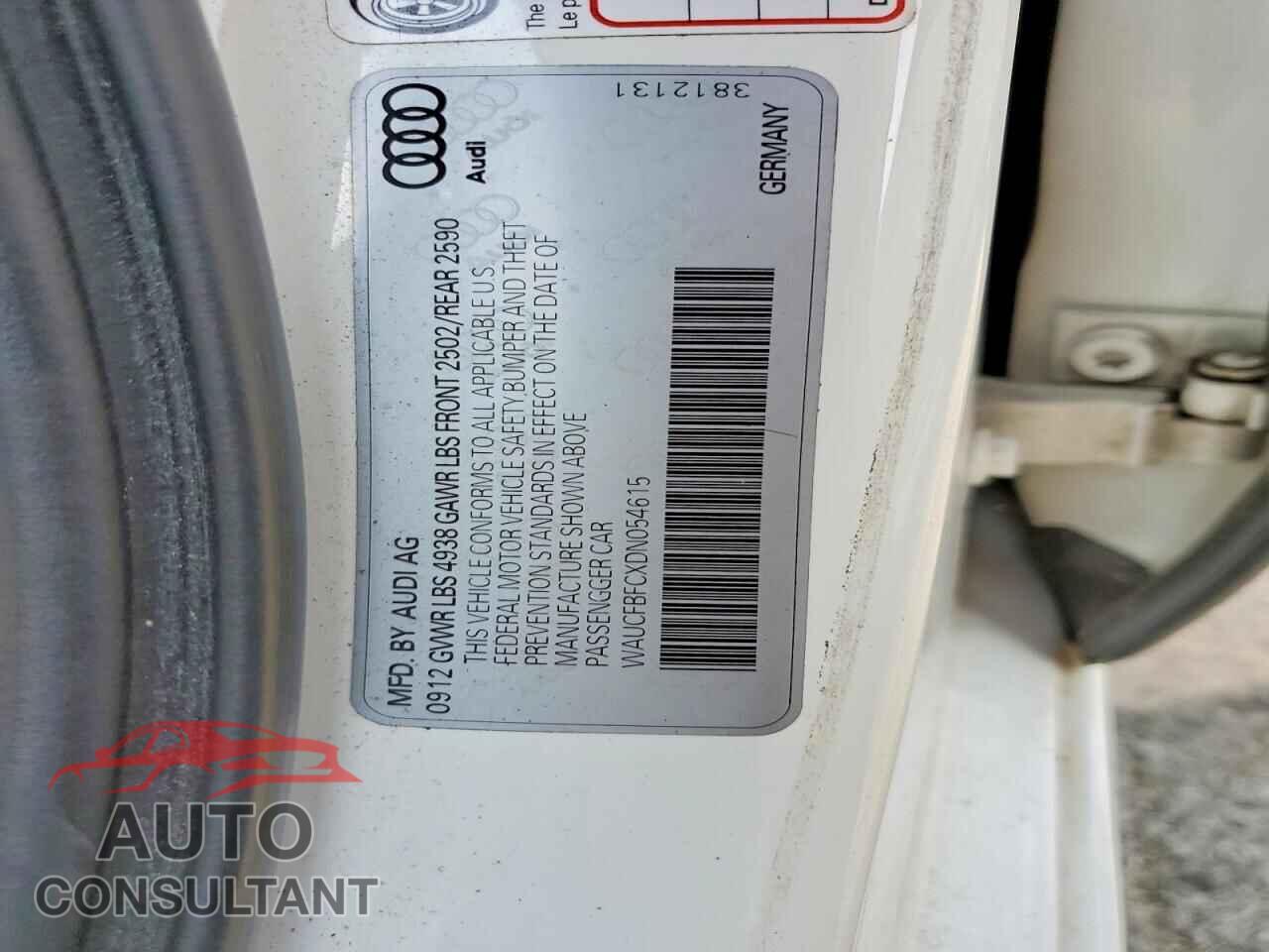 AUDI A6 2013 - WAUCFBFCXDN054615