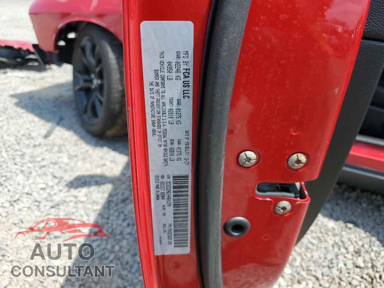 DODGE CHALLENGER 2017 - 2C3CDZAG1HH601270