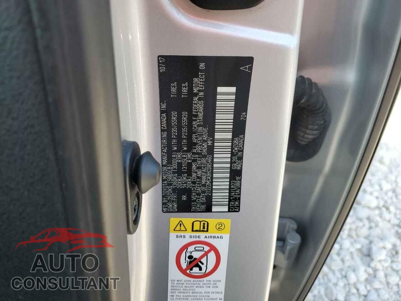 LEXUS RX350 2017 - 2T2ZZMCA9HC085460