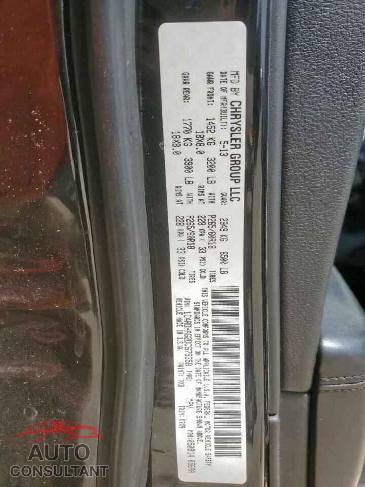 DODGE DURANGO 2013 - 1C4RDHAG2DC679358