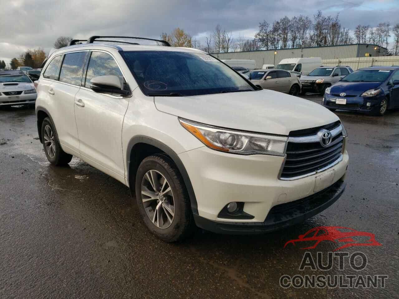 TOYOTA HIGHLANDER 2016 - 5TDJKRFH7GS328281