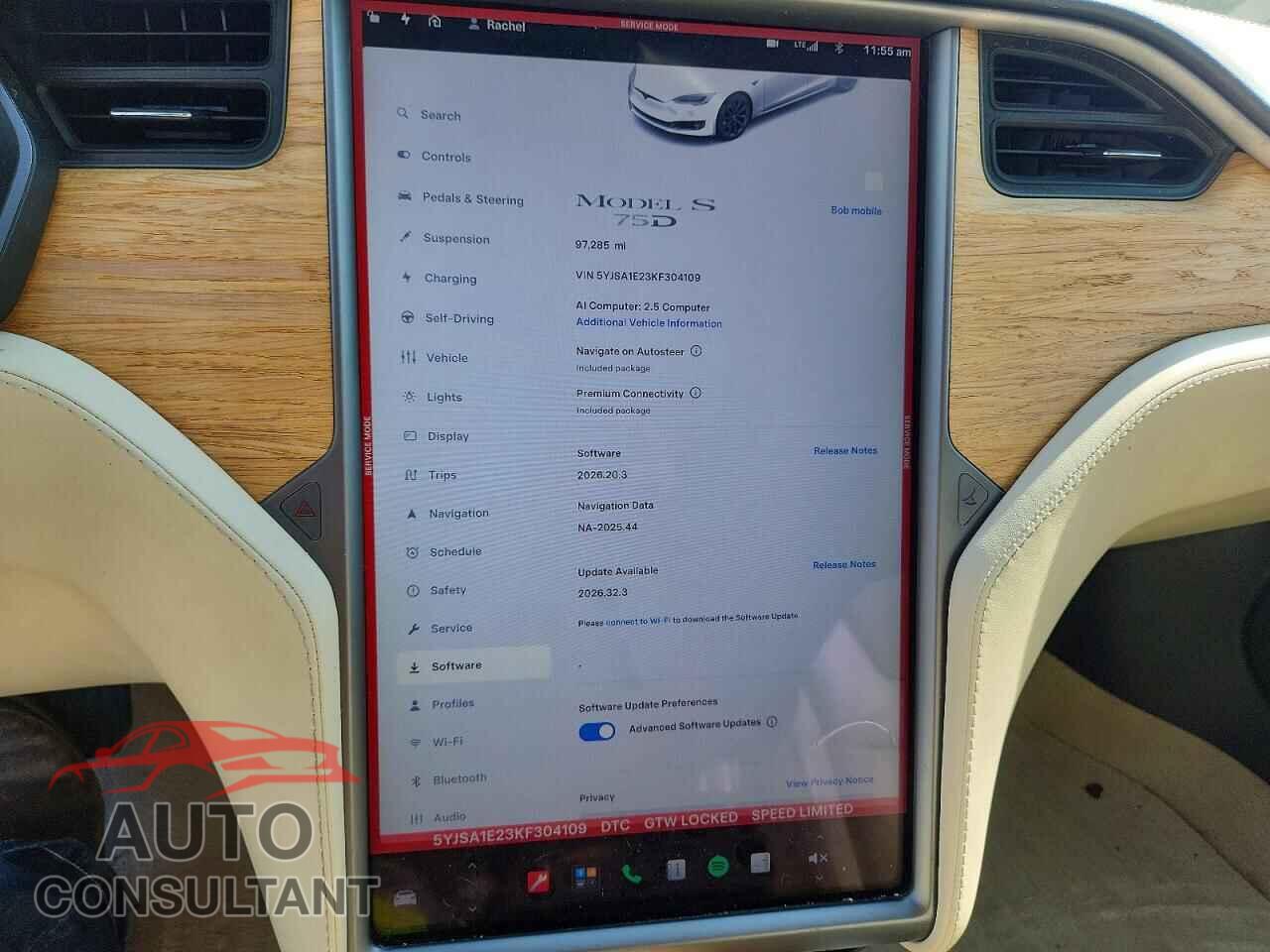 TESLA MODEL S 2019 - 5YJSA1E23KF304109