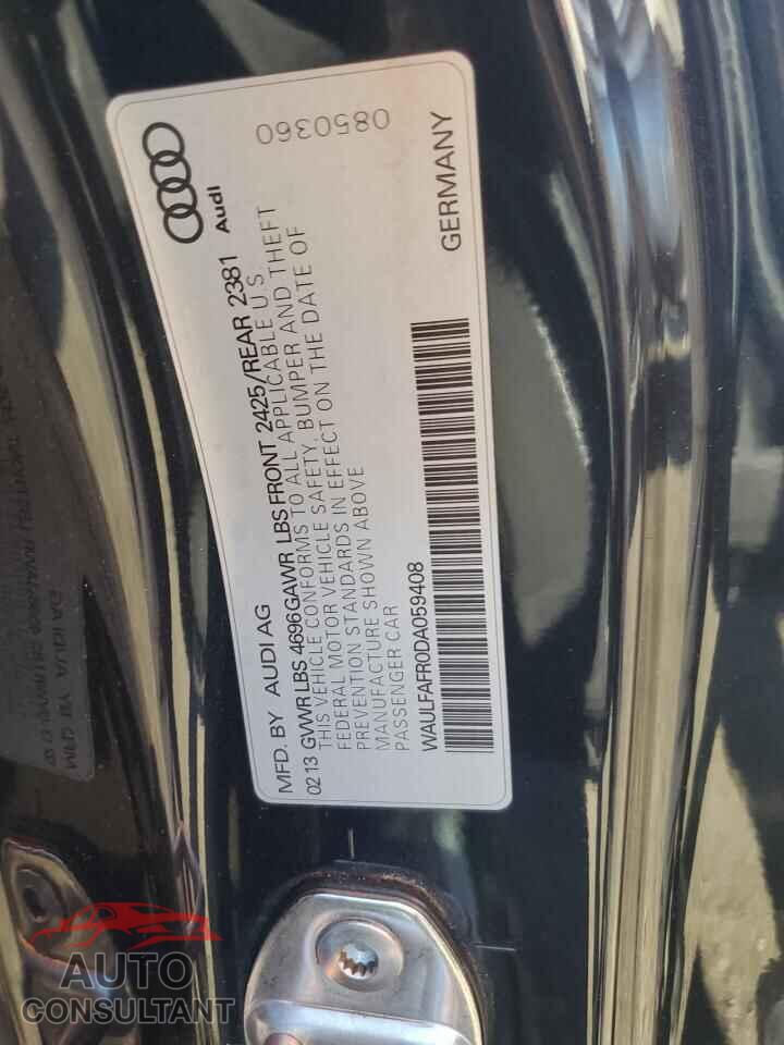 AUDI A5 2013 - WAULFAFR0DA059408