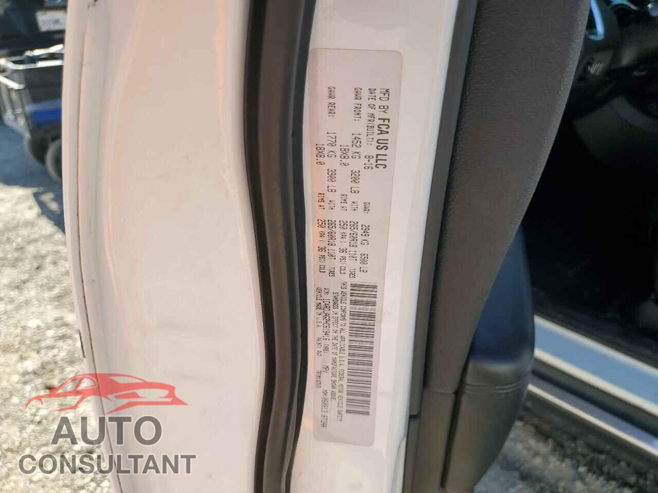 DODGE DURANGO 2017 - 1C4RDJAG2HC619416