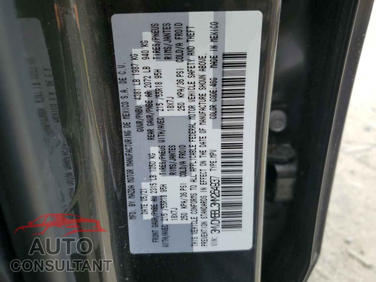 MAZDA CX30 2021 - 3MVDMBBL3MM264937