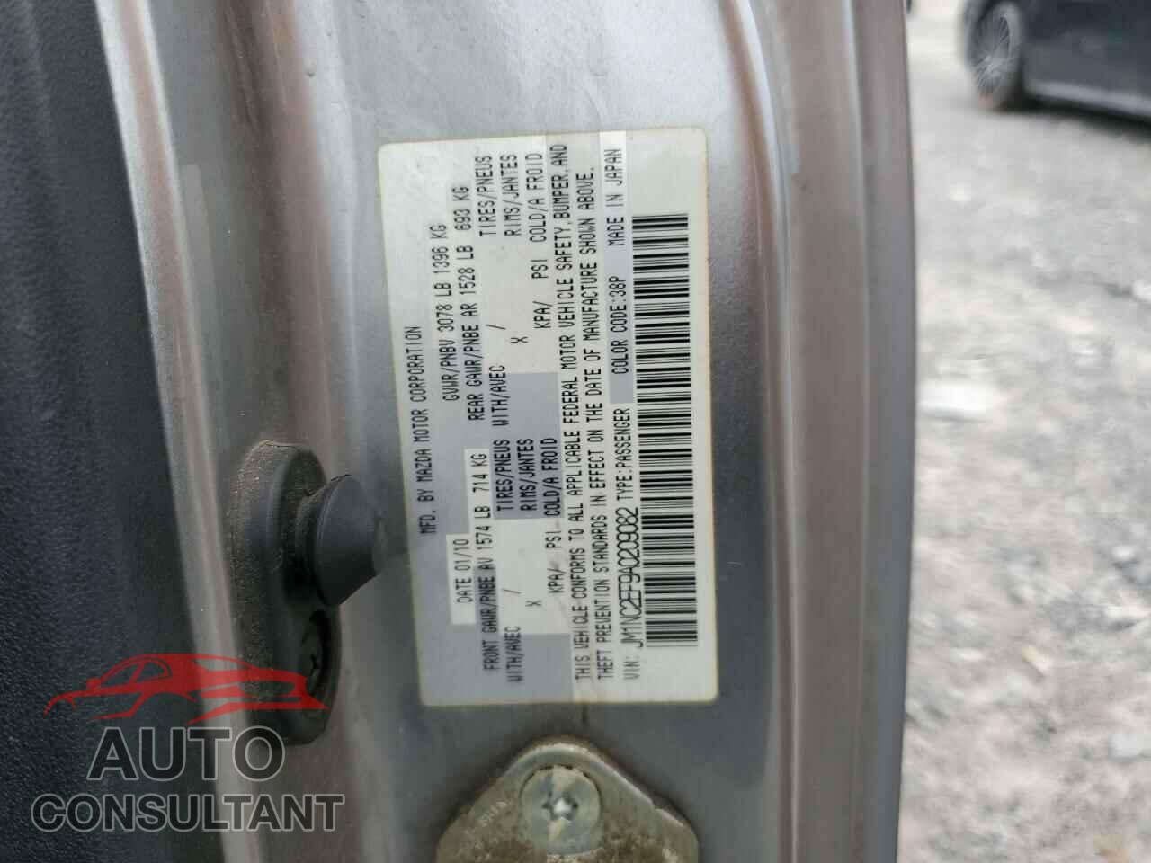 MAZDA MX5 2010 - JM1NC2EF9A0209082