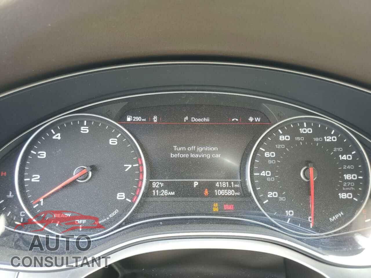 AUDI A6 2016 - WAUGFAFC2GN077323