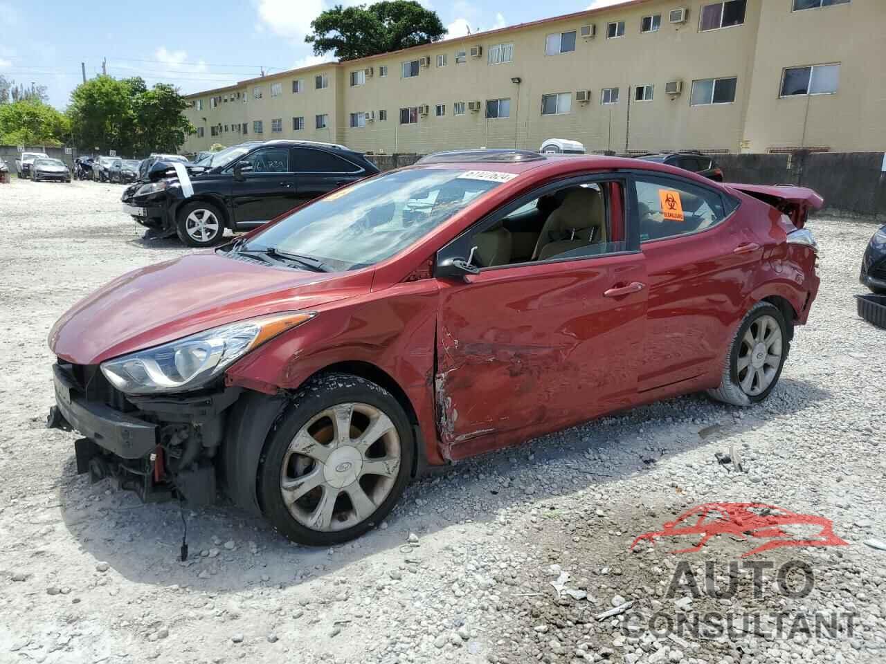 HYUNDAI ELANTRA 2013 - KMHDH4AE2DU530251