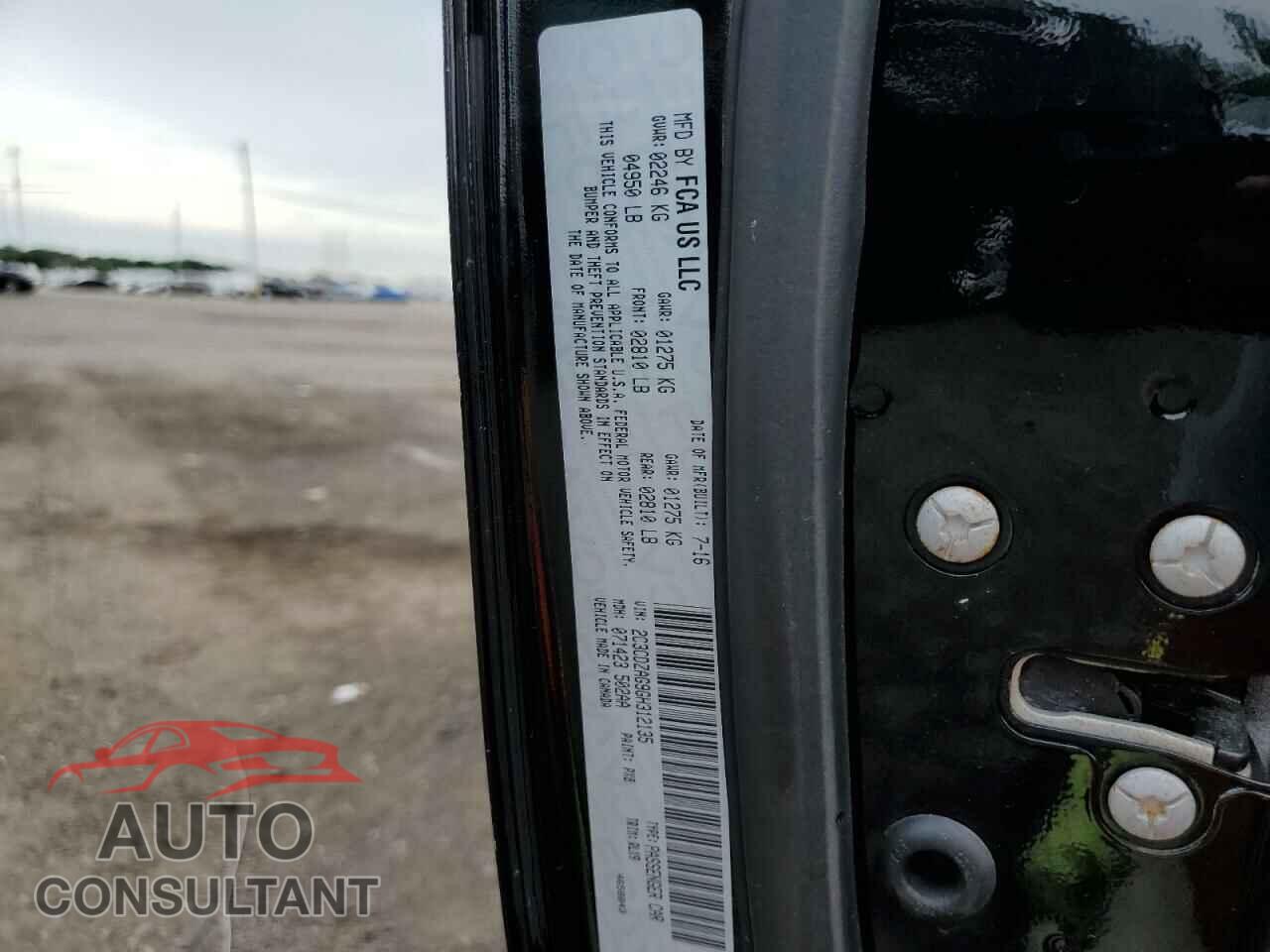 DODGE CHALLENGER 2016 - 2C3CDZAG9GH312135