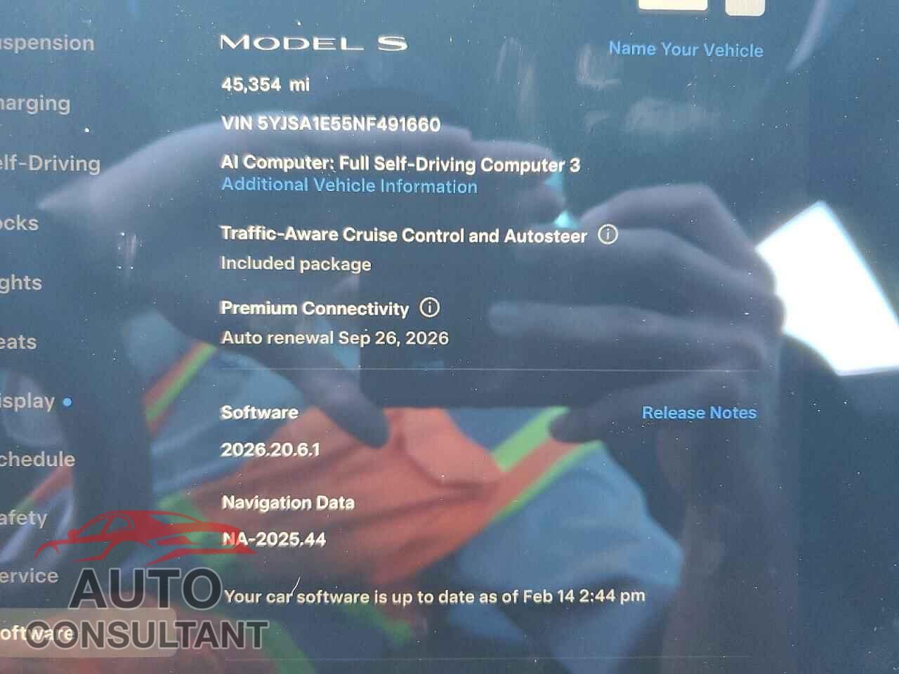 TESLA MODEL S 2022 - 5YJSA1E55NF491660