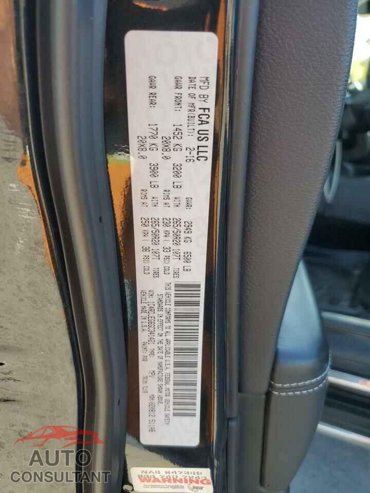 DODGE DURANGO 2016 - 1C4RDJEG6GC341421