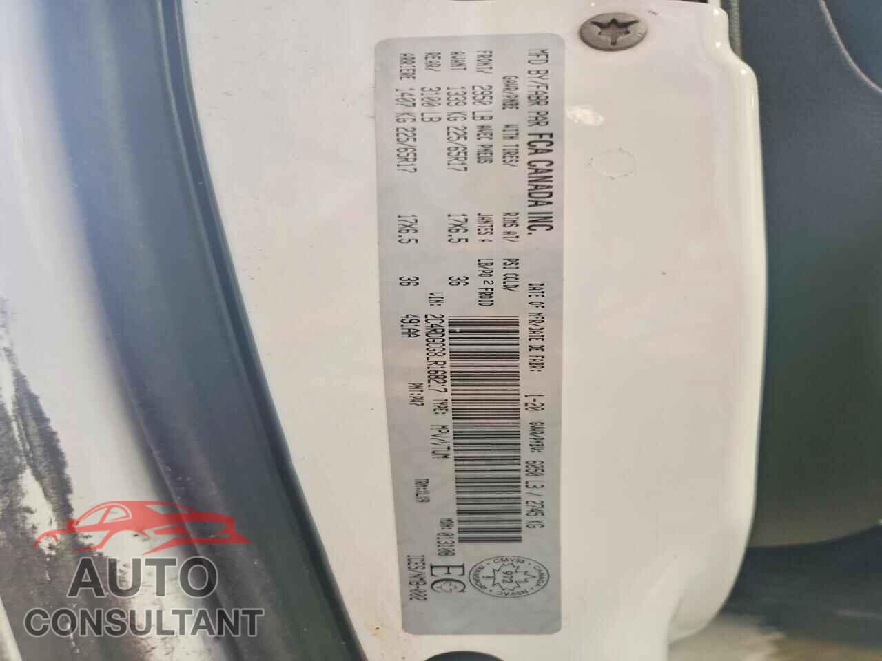 DODGE CARAVAN 2020 - 2C4RDGCG8LR168217