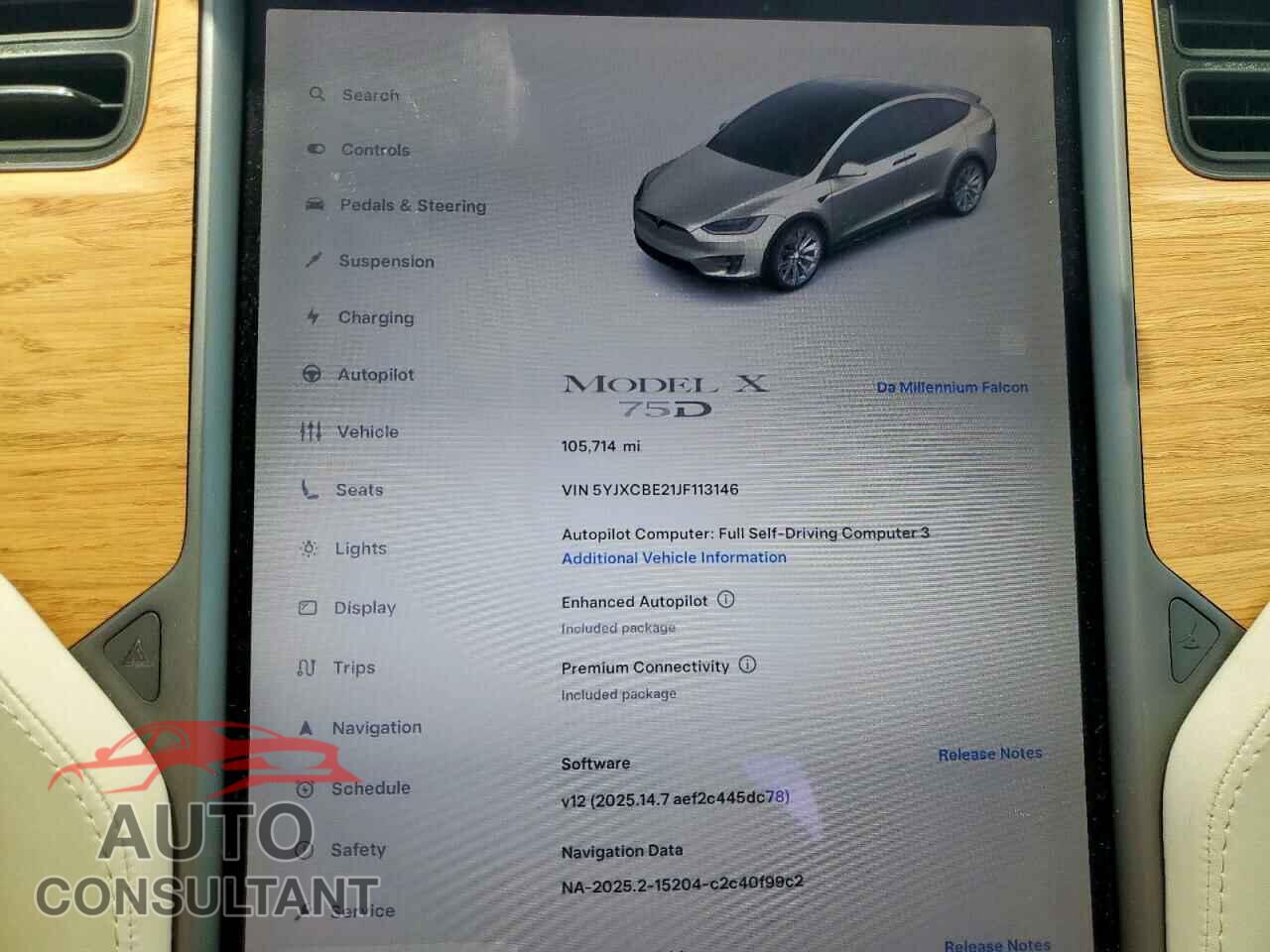 TESLA MODEL X 2018 - 5YJXCBE21JF113146