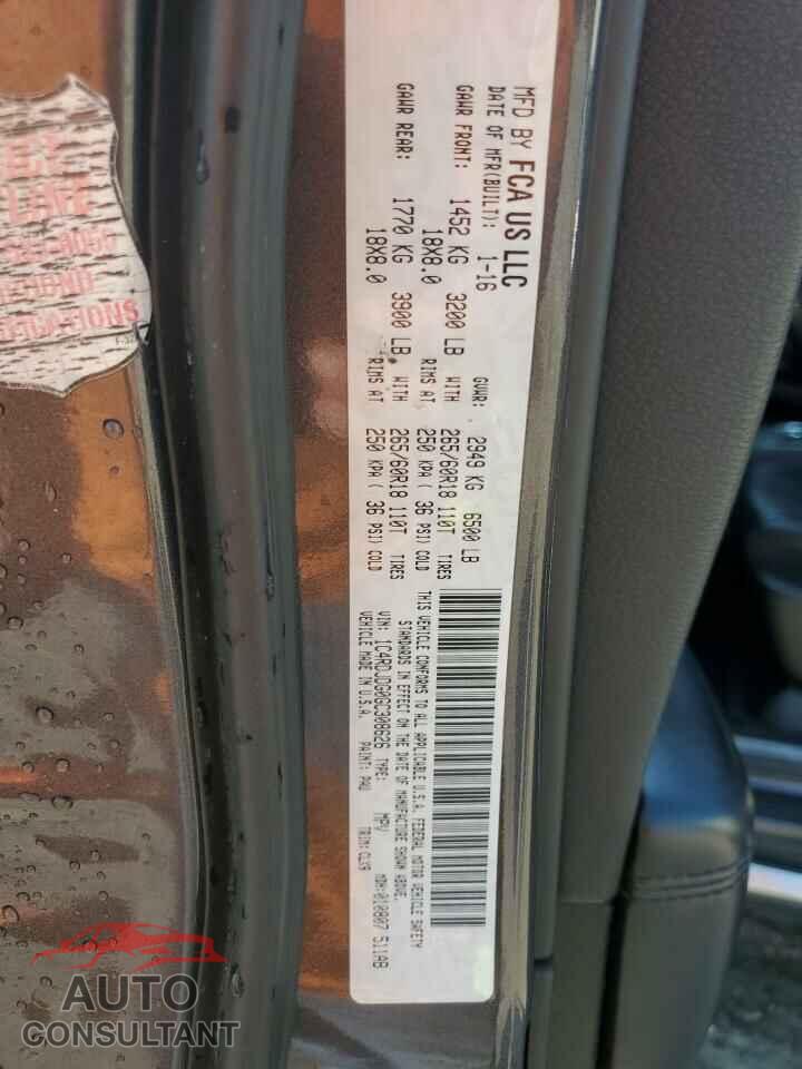 DODGE DURANGO 2016 - 1C4RDJDG0GC308626