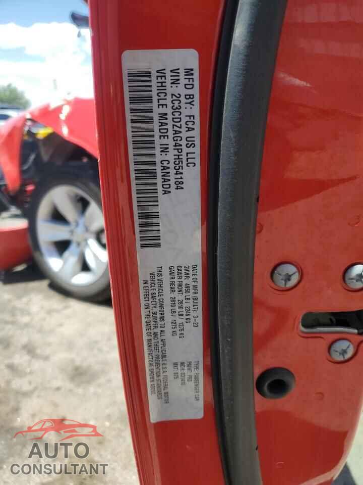 DODGE CHALLENGER 2023 - 2C3CDZAG4PH554184