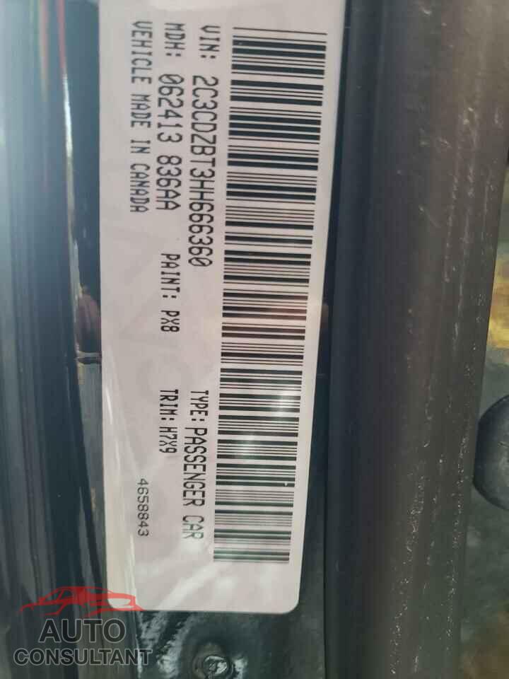 DODGE CHALLENGER 2017 - 2C3CDZBT3HH666360