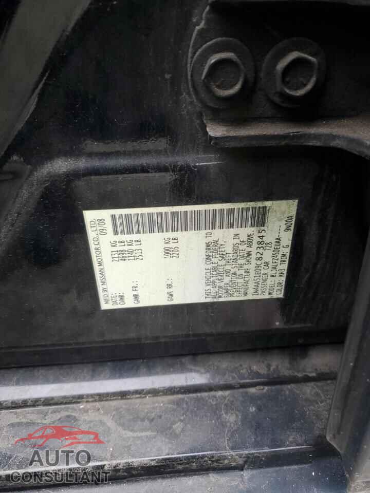 NISSAN MAXIMA 2009 - 1N4AA51E09C823845