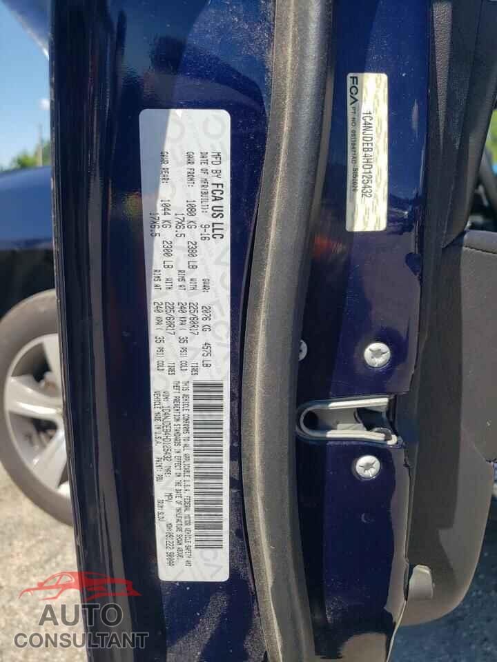 JEEP COMPASS 2017 - 1C4NJDEB4HD125432