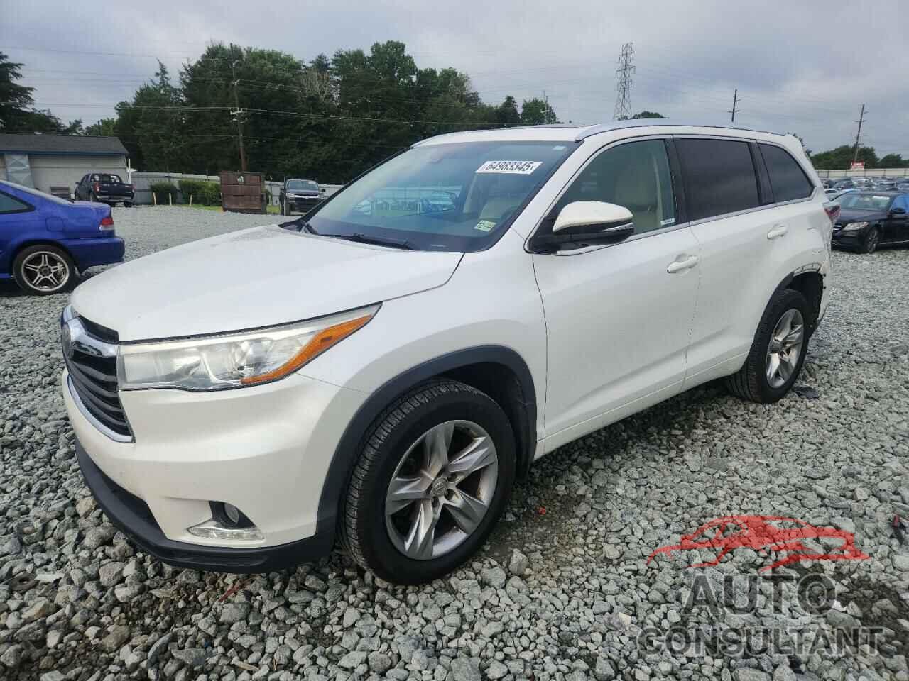 TOYOTA HIGHLANDER 2015 - 5TDDKRFH2FS206651