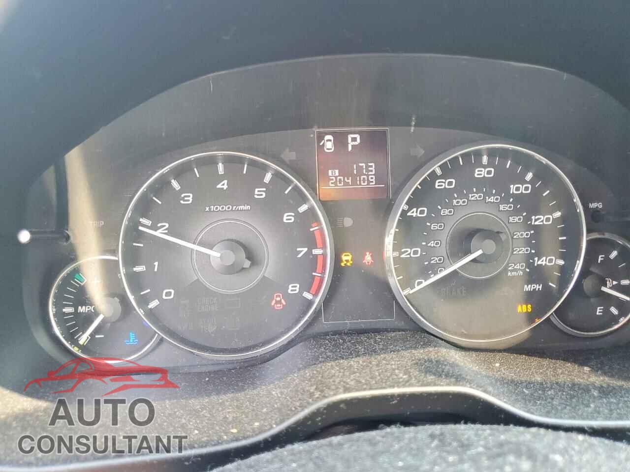 SUBARU OUTBACK 2011 - 4S4BRBAC7B3328144