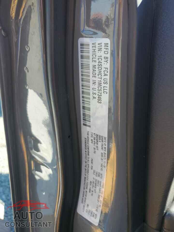 DODGE DURANGO 2021 - 1C4SDHCT1MC573463