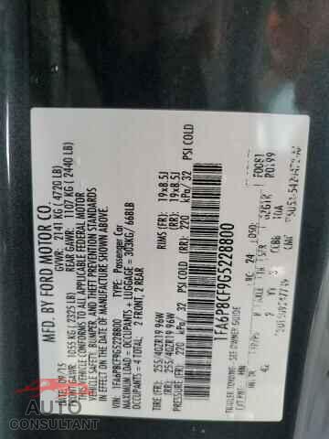 FORD MUSTANG 2016 - 1FA6P8CF9G5228800