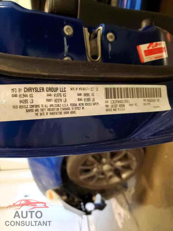 DODGE DART 2013 - 1C3CDFBHXDD155911