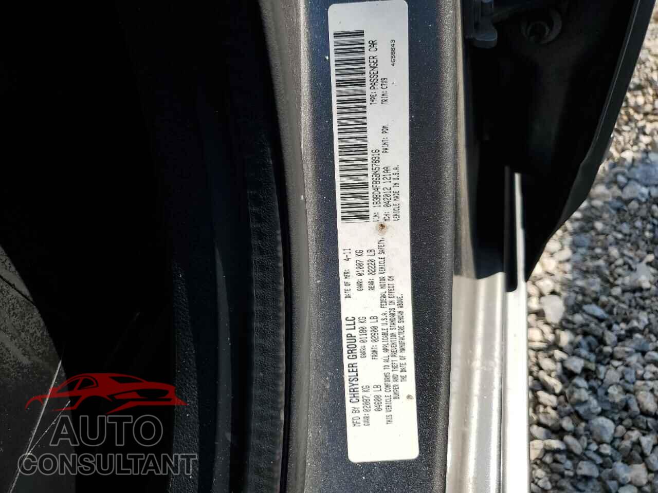 DODGE AVENGER 2011 - 1B3BD4FB6BN578916