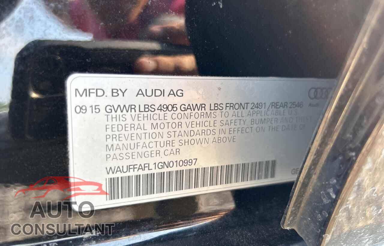 AUDI A4 2016 - WAUFFAFL1GN010997