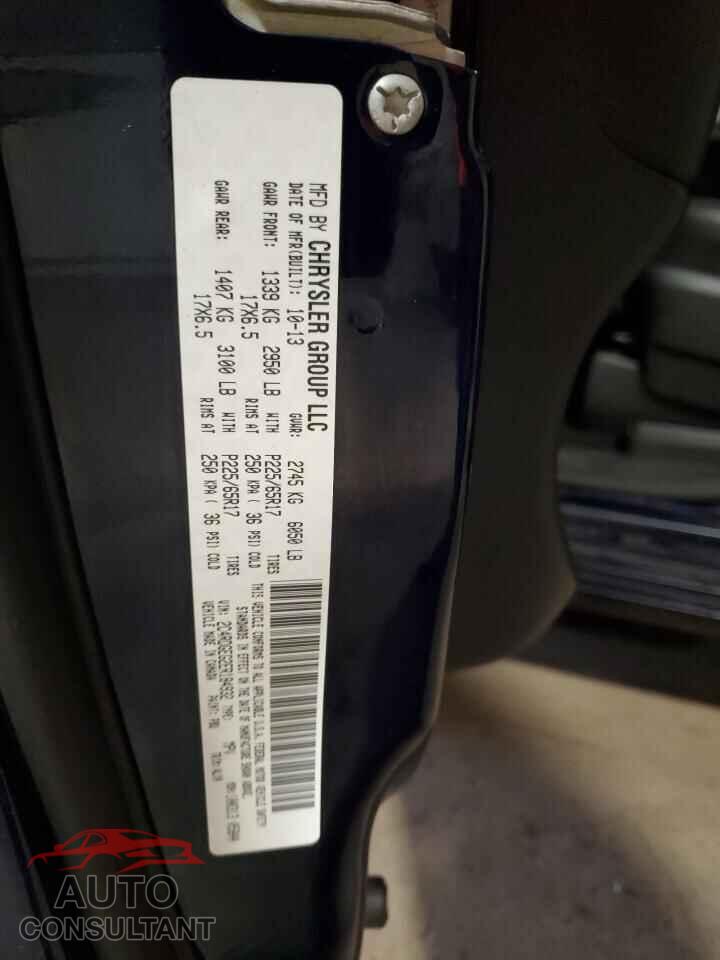 DODGE CARAVAN 2014 - 2C4RDGEG2ER184932